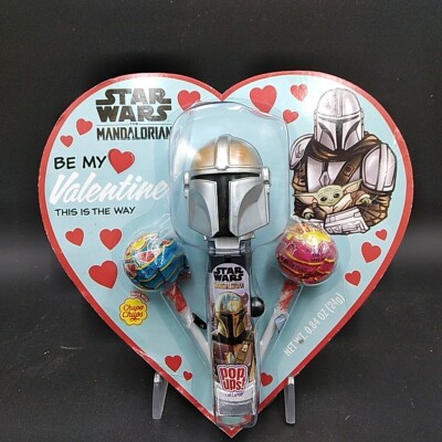 Star Wars Mandalorian Catch My Heart Pop Ups Lollipop Holder with 2 Suckers