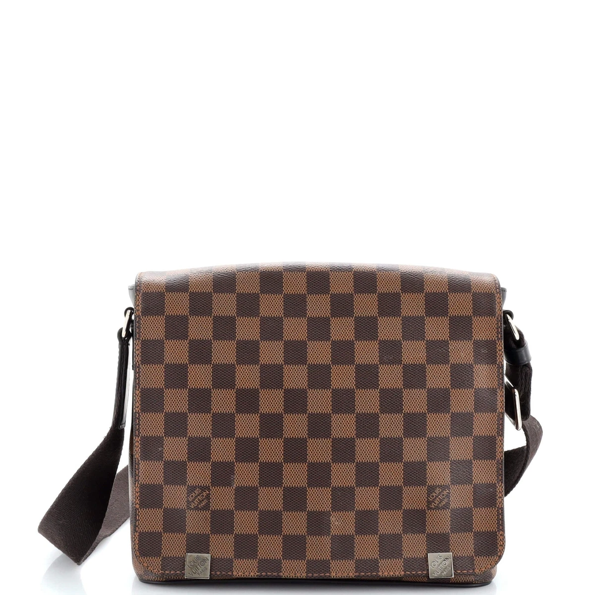 Louis Vuitton Damier Ebene Canvas District Pm in Brown for Men