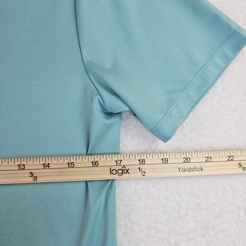 Zyia Active Polo Shirt Men Small Mint Green Quick Dry Sports Lightweight Golf - Picture 9 of 10