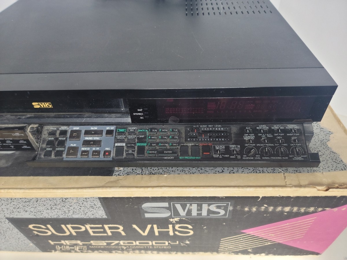 JVC HR-S7000U Super VHS 4-Head Hi-Fi VCR Player Recorder