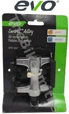 EVO Swivel Lightweight Alloy Black and Silver 9/16" ATB Bike Pedals