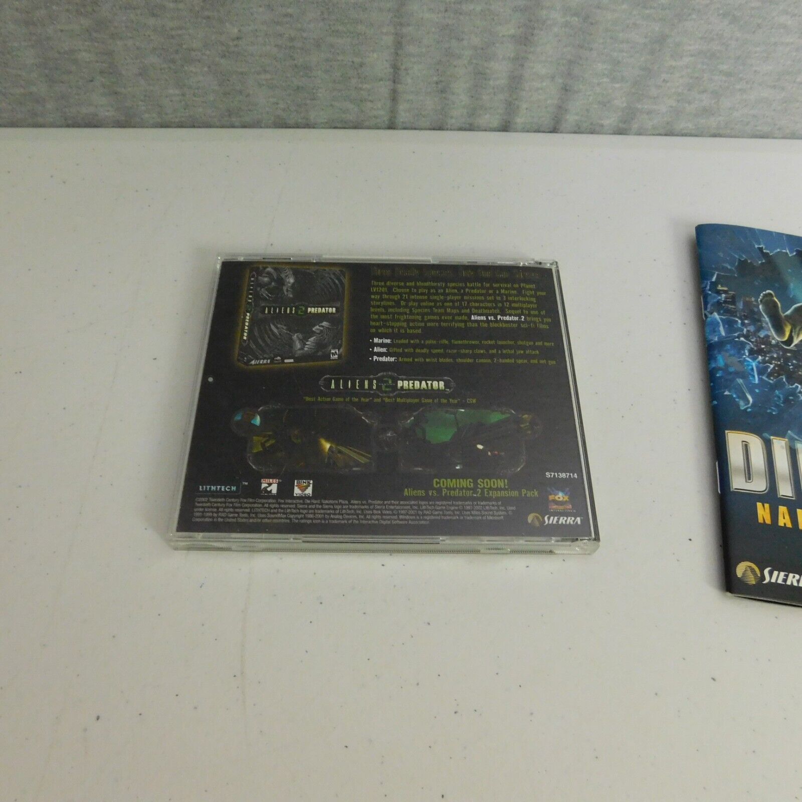 PC game lot of 4 - Die hard Nakatomi plaza, praetorians, civilization,  splinter