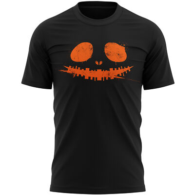 Spooky Pumpkin Face Herren T-Shirt Shirt Kostüm Halloween Ihn All Saints e...