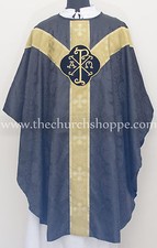 Black clergy gothic vestment and mass and stole set,Gothic chasuble,casula,casel