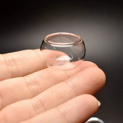 2PC 1/12 Scale Dollhouse Miniature Glass Bowl Clear Salad Bowls Jar Kitchenware