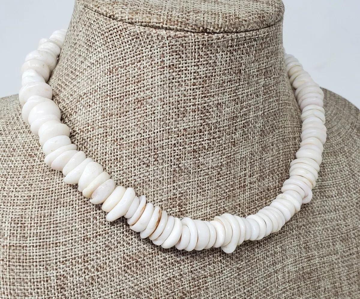 Large puka on sale shell necklace