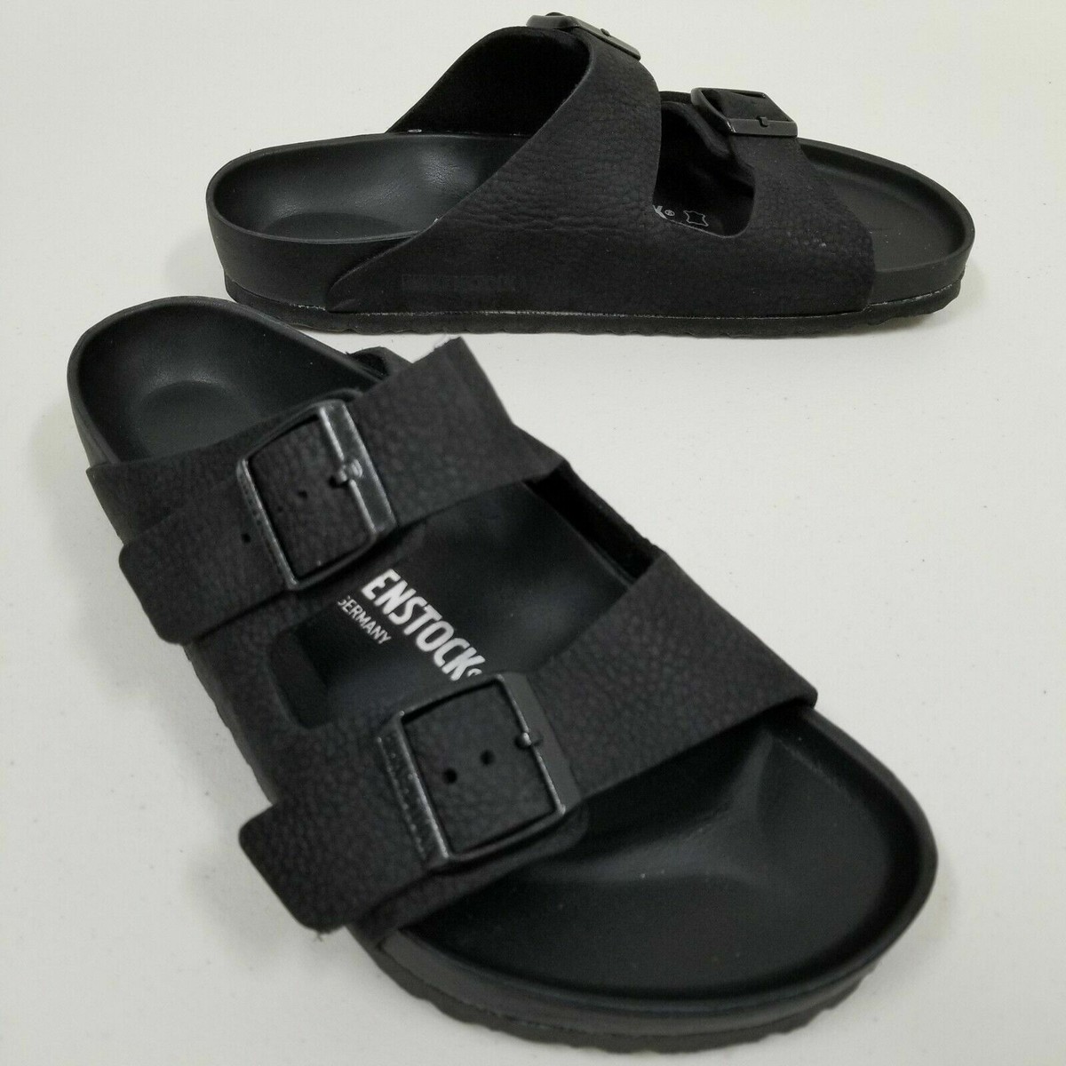 ? Birkenstock black leather exquisite arizona- 45 Birkenstock Arizona Exquisite Natural Leather | Black  main image 2