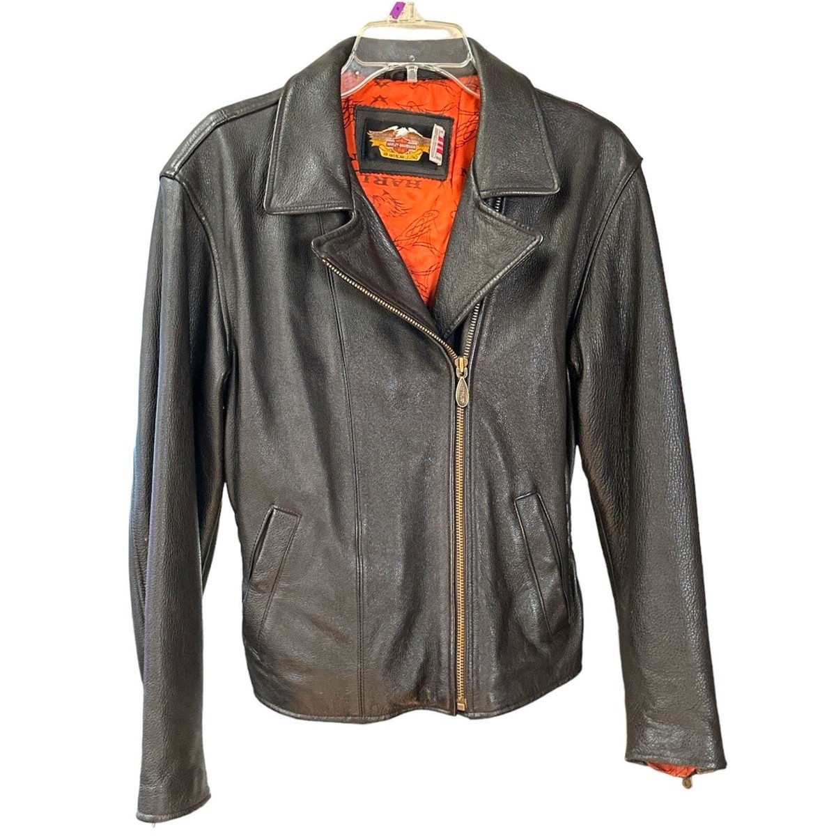 革*ー様 90s Harley-Davidson A-2 leather jkt Vintage 80s 90s Harley Davidson Authentic Leather Biker