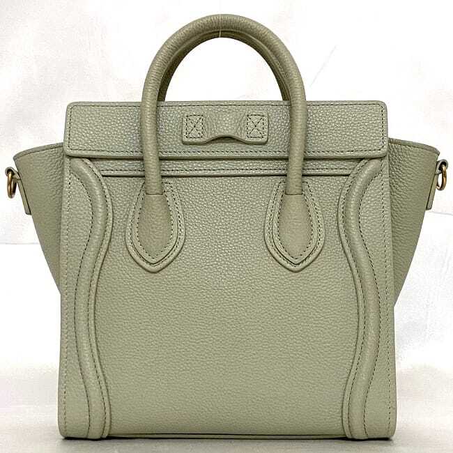 2WAY CELINE ミニオノリン Celine 2Way Shoulder Bag Luggage Nano Shopper F-21150 Light