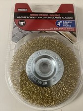 Mibro Coarse Grade Wire Wheel Brush, 4" Dia