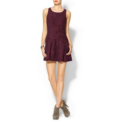 FREE PEOPLE CHENILLE ZEBRA DROP WAIST DRESS MULBERRY MULTI 12 NWT NEW |  eBay UK