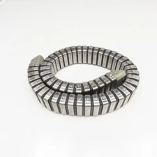 2" x 1" Flexible Steel Feed Thru Wire Cable Carrier Energy Chain W/ Anchors 45"