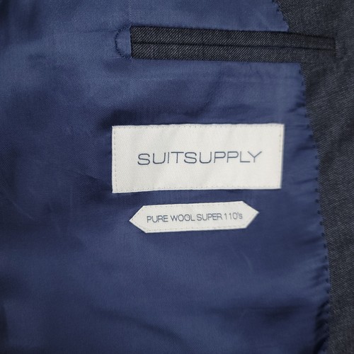SuitSuppy Blazer Mens 46 US 56 EU Gray Wool Perennial Napoli Super 110s Jacket - Picture 13 of 18