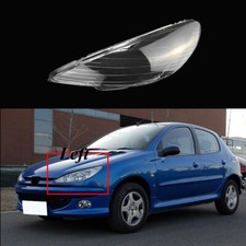 Headlight Shade Fit For Peugeot 206 04-08 Headlight Lens Cover Housing Left Side
