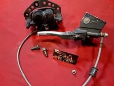 1990 SUZUKI GS550 FRONT BRAKE MASTER CYLINDER W/ LEVER CALIPER complete system