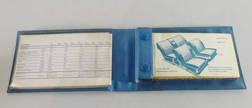 Polstermappe Cuero + Capota Tejido Mercedes R107 Sl C107 SLC W116 W114 De 2/1972 - Imagen 2 de 4