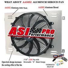 RADIATOR Shroud Fan fit 1963 -1966 CHEVY C/K  PICKUP TRUCKS C10 C20 C30 ASI