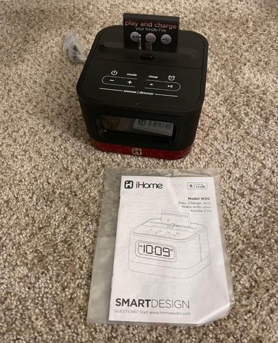 Home iK50B Smart Design Uhr, Radio und Ladegerät für Kindle und Kindle Fire NEU - Bild 9 von 10