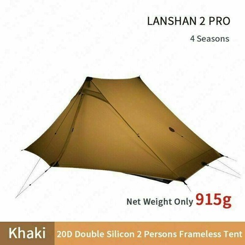 3F Lanshan 2 Pro Ultralight 2 Person Wild Camping Tent Professional 3-4 Season - Picture 12 of 19