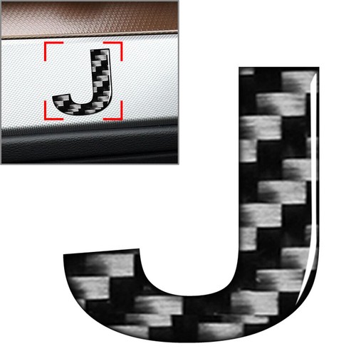 J Window Door Wall Car Badge Emblem Alphabet Letter Decals Stickers