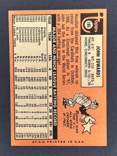 1969 Topps Baseball Finish/Complete Your Set 1-240 - Picture 377 of 443