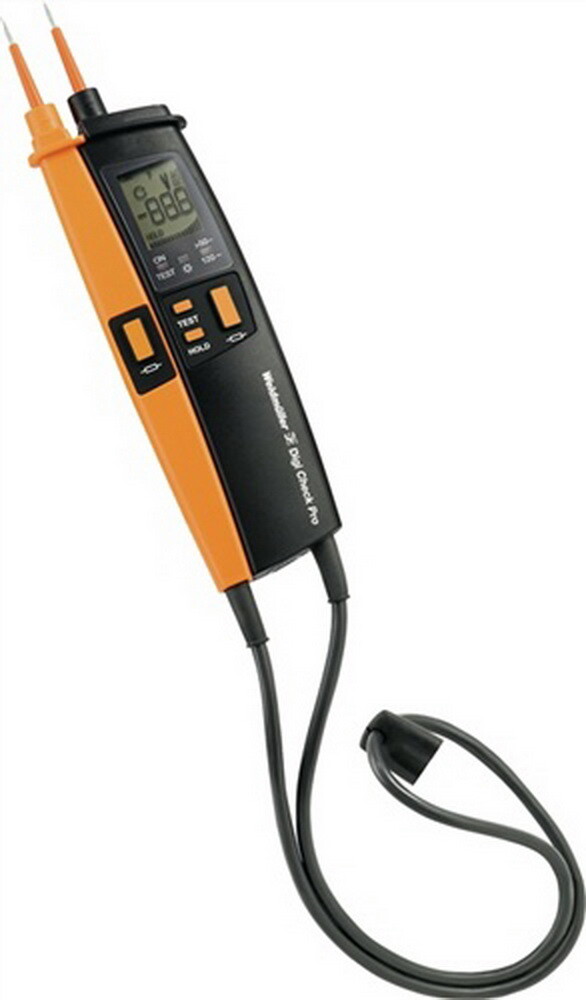Spannungs- Durchgangsprüfer VT Digi Pro 1-1000V AC DC digital LCD Drehfeldanz. Spannungs- Durchgangsprüfer VT Digi Pro 1-1000V AC DC digital LCD Drehfeldanz.