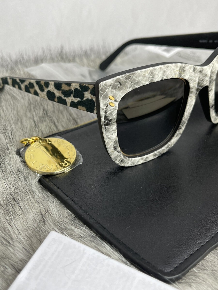 Stella Mccartney 44 Mm Square Sunglasses Snakeskin Authentic  display picture 1