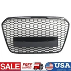 Front Radiator Upper Grille Honeycomb Bumper For 2012-2015 Audi A6 S6 C7 RS6