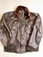Vtg USN G-1 Flight Bomber Aviator Jacket MIL-J-7823D (WP) Star Sportswear Sz 46