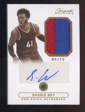 2024 Keepsake #69 Saddiq Bey Gem 2-Color Patch AUTO 9/75