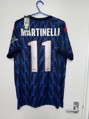 Brandneu mit Etikett Adidas Arsenal 2025/26 Auswärts L authentisches Damen-Fußballtrikot Martinelli