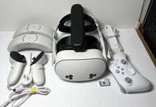 Meta Quest 3S 256GB VR Headset Bundle | Controllers | Elite Strap | Battery Dock