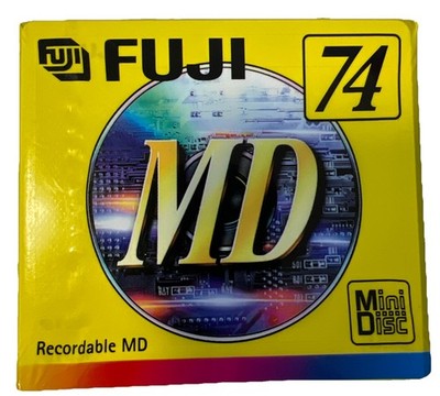FUJI MiniDisc MD-74 YELLOW Fuji- NEU, OVP Recordable Mini Disc Disk 74 MIN, NEW