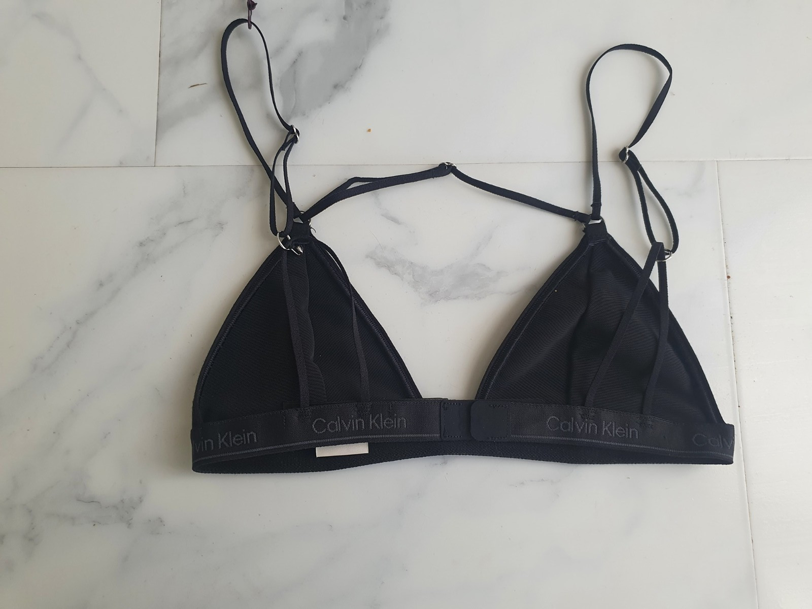 Calvin Klein x Nensi Dojaka Unlined Triangle Bra | Sheer Mesh | NWT | Size XS image 9