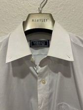 Versace V2 Classic Mens 15.5/39 White Dress Shirt
