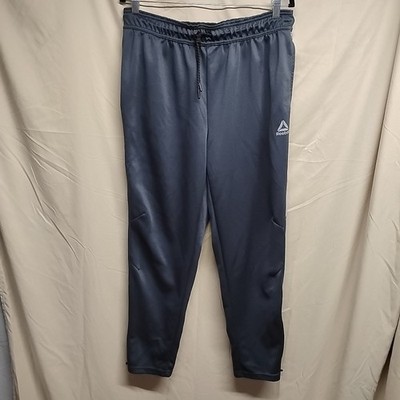 Reebok Men Size L Large Gray Drawstring Atheltic Pants