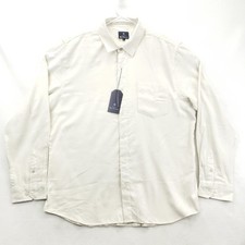 NEW Ben Sherman Shirt Mens XL White Mod Fit Classic Fit Long Sleeve Button Front