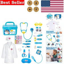 Realistic Doctor Costume  Medical Kit for Children  Fun Learning Experience