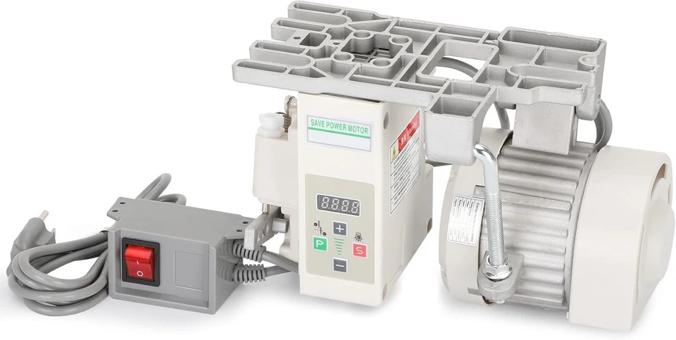 Servo motor de máquina de costura industrial silenciosa 3/4HP com controlador e interruptor de pé - Imagem 3 de 4