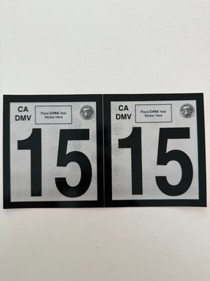CA DMV Commercial Gross Vehicle Weight Number Sticker   15,000 lbs | Heavy-Duty