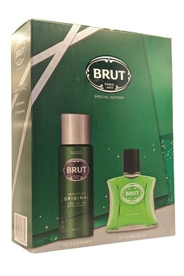 Brut After Shave 100ml Deodorant Spray 200ml Herrenduft Holziger Duft