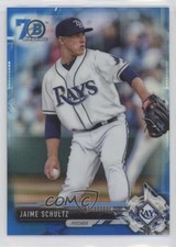 2017 Bowman Chrome Prospects Blue Refractor 70th Anniversary Jaime Schultz 1md
