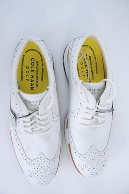 Cole Haan Men's Original Grand Tour 360 Waterproof Golf Shoe White