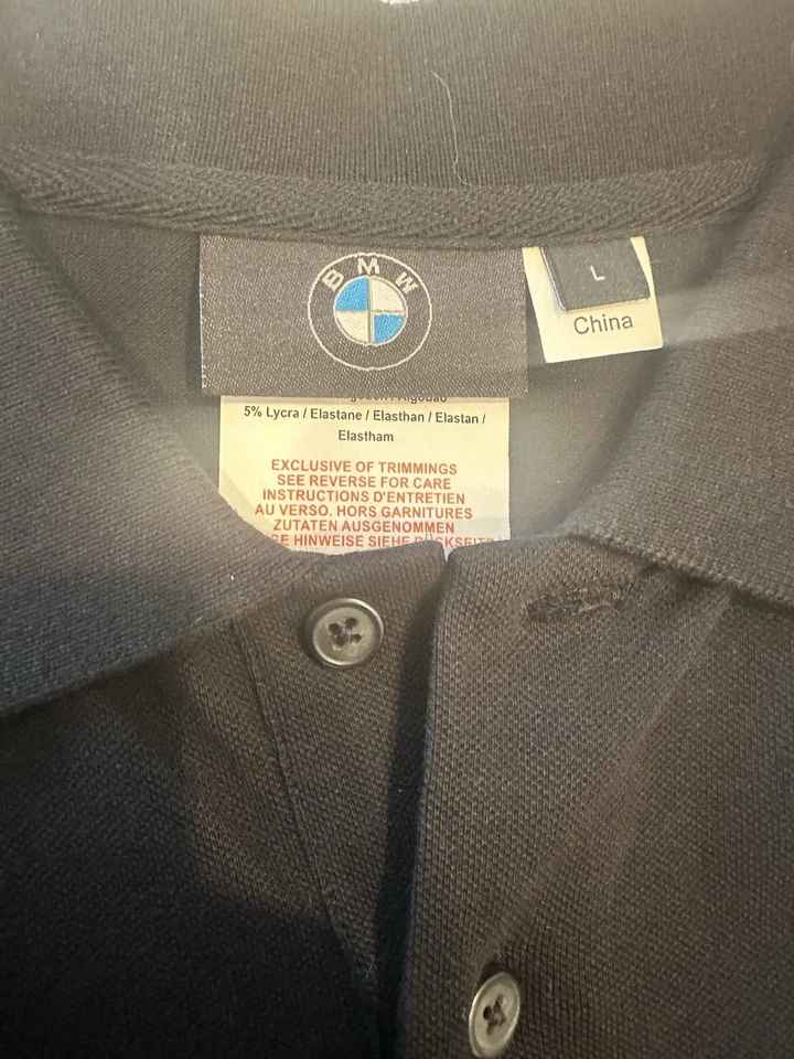 Polo oficial con logotipo de BMW para hombre L negro Foto 3 de 4