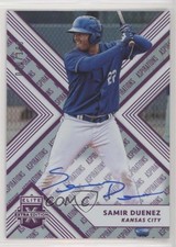 2018 Panini Elite Extra Edition Aspirations Purple /100 Samir Duenez Auto 02v3