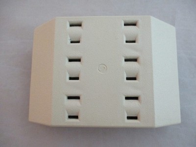 Vintage SNAPIT Beige 6 Prong Outlet Adapter ~15A -125V
