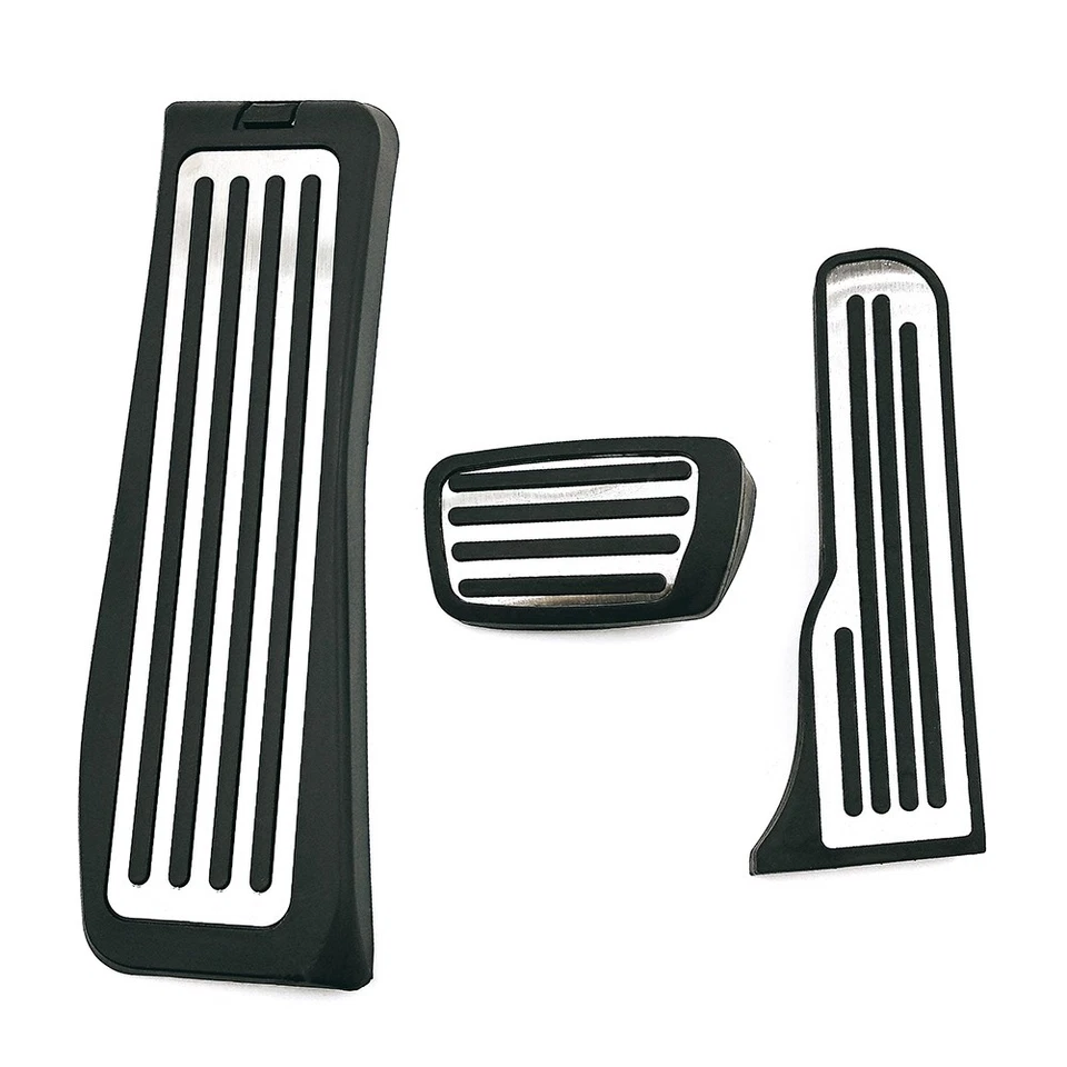 Cubierta de pedales de gasolina de freno de reposapiés de coche de acero inoxidable para Chevrolet Camaro LHD Foto 2 de 4