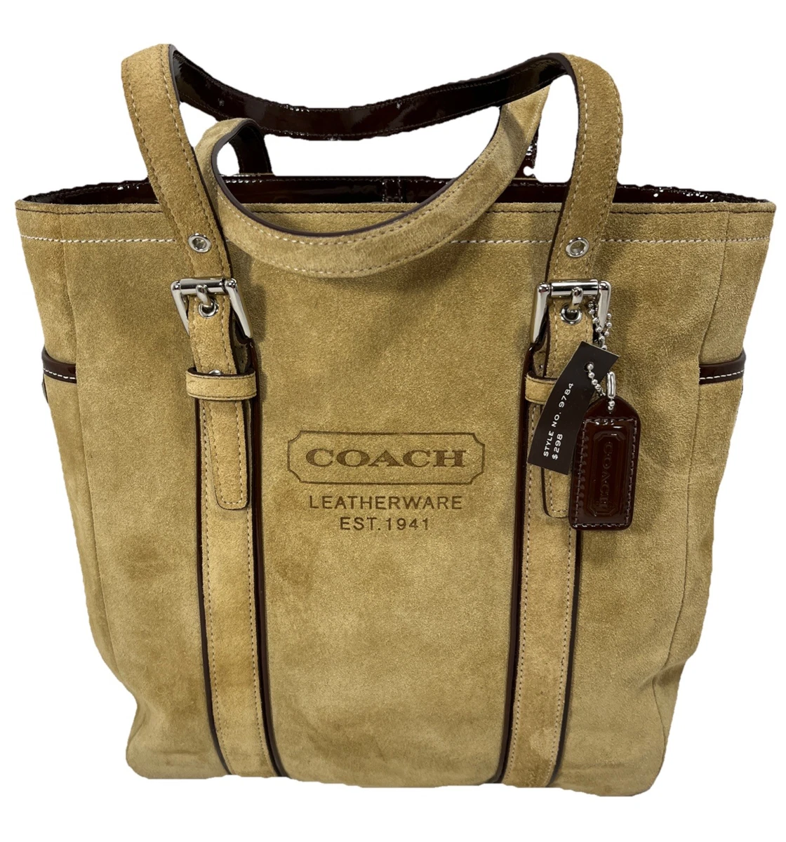 Coach Hampton Suede Exterior Tote Bags & Handbags for Women for