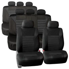 FH Group Universal Fit 8 Seater 3D Mesh Car Seat Covers SUV Van Truck - 3 Row