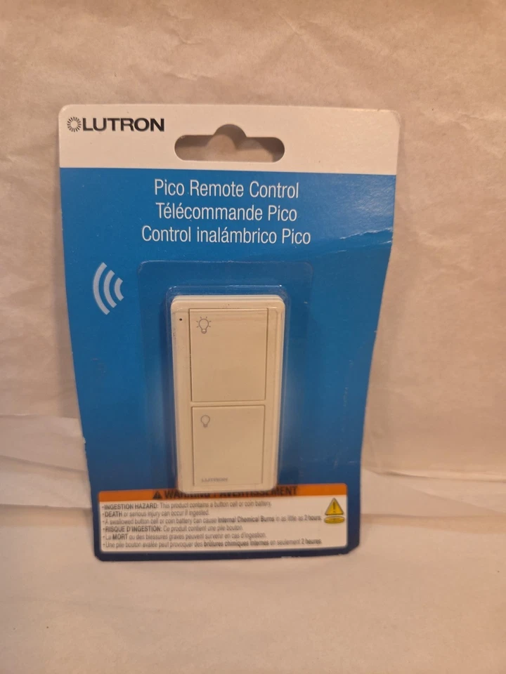 Pico Smart Remote 2-Button for Caseta Smart Switch Light Almond PJ2-2B-GLA-L01 - Image 2 of 3